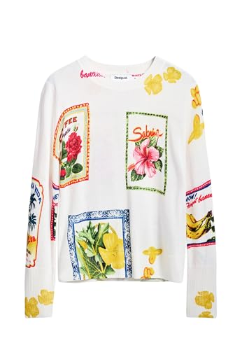 Desigual Tampere Tropical Stamps Lightweight Jumper... - Sports & Fitness Amazon Royaume-Uni à 24.71€