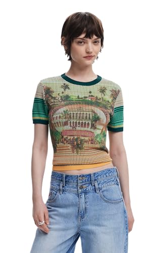 Desigual TS_Africa, 4034 Green Adventure, XS - Mode & Vêtements Amazon Italie à 17.37€