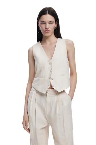 Desigual CHALECO_PORTLAND, 1008 BEIGE CRUDE, XL - Amazon Allemagne à 17.83€