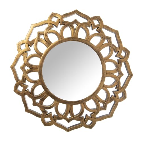 Alexandra House Living Miroir Mural Rond en Plastique doré... - Home & Kitchen Amazon France à 47.99€