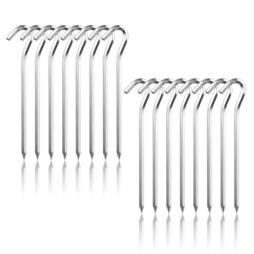 Lot de 16 piquets de tente de camping en aluminium 18 cm... - Sports & Fitness Amazon France à 9.99€