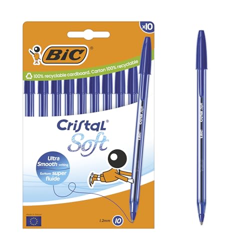 Bic Cristal Soft Ballpoint Pens Medium Tip (1.2 mm) with... - Sports & Fitness Amazon Royaume-Uni à 4.00€
