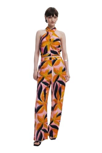 Desigual Pant_EOS, 3021 Ice Pink, S - Maison & Cuisine Amazon France à 38.49€