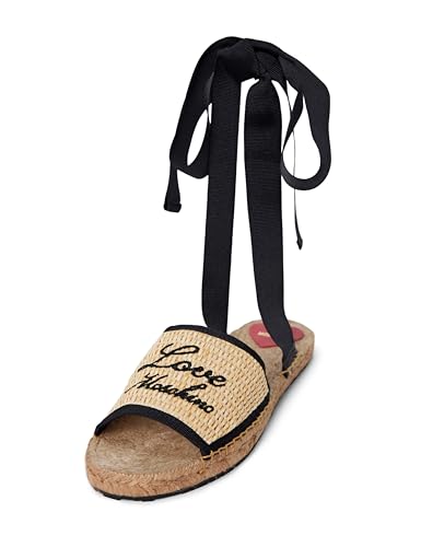 Love Moschino San.LOD.ESPA25 Paglia Nat/NAST.Nero - Amazon Italie à 67.16€