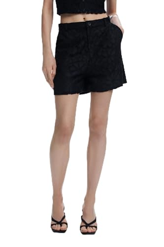 Desigual Short_LACE, 2000 Black, 36 - Réduction -73% à 24.97€