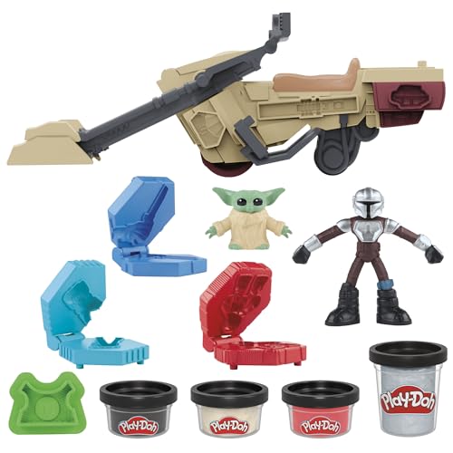 Play-Doh Star Wars: The Mandalorian Action Speeder Spielset en promo sur Amazon