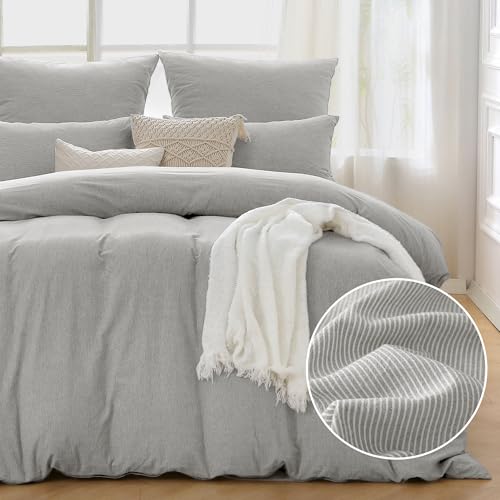 ATsense Parure de lit 4 pièces en coton à rayures 135 x 200... - Maison & Cuisine Amazon France à 55.70€