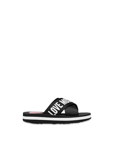 Love Moschino SABOTD.SUNNY40 NASTRO NERO/LOGO BNC - Amazon Italie à 54.88€
