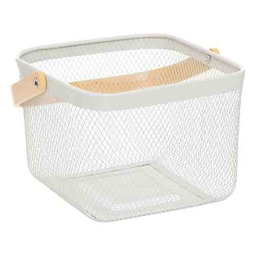 5five Mayaj Square Basket Metal Beige and White 26 x 24.5 cm - Maison & Cuisine Amazon Royaume-Uni à 7.03€