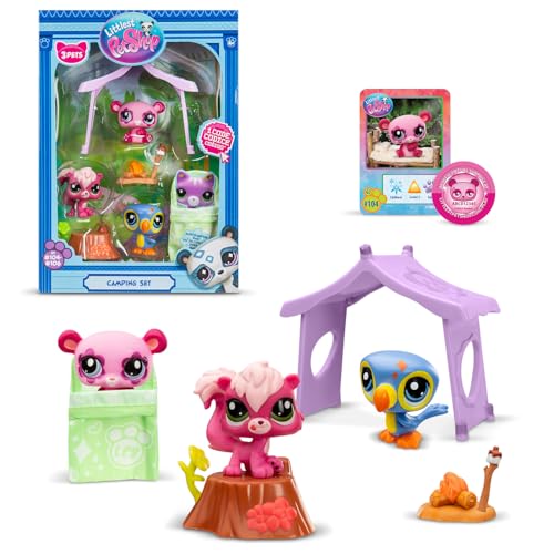Littlest Pet Shop - Pack Set Camping 3 Tiere und Zubehör... - Jouets & Jeux Amazon Allemagne à 8.99€