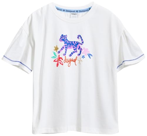 Desigual TS_Smile, 1000 White, 3/4 - Amazon Allemagne à 6.89€