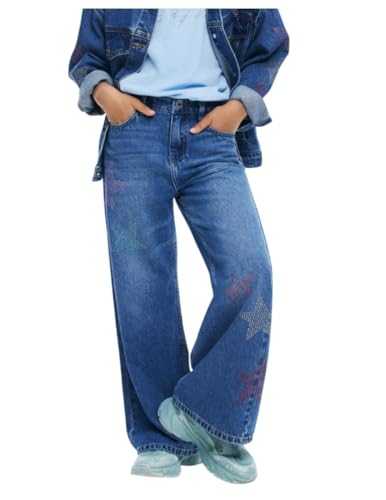 Desigual Denim_Shine, 5053 Denim Medium Wash, 7/8 - Vente Flash Amazon -68%