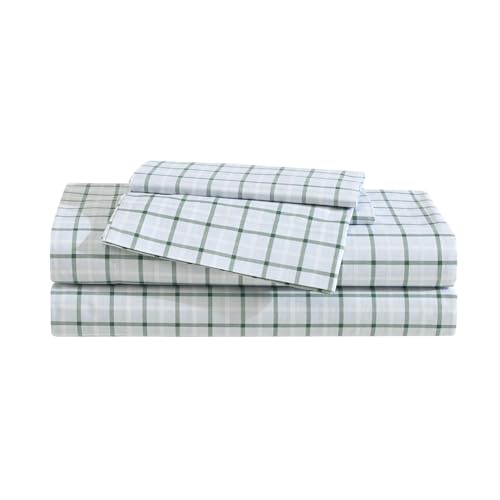 Eddie Bauer - Twin Sheet Set, Premium Cotton Percale... - Maison & Cuisine Amazon Royaume-Uni à 12.53€