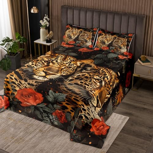 Homewish Tagesdecke, Leoparden-Paar, 170 x 230 cm, mit 1... - Maison & Cuisine Amazon Allemagne à 26.67€