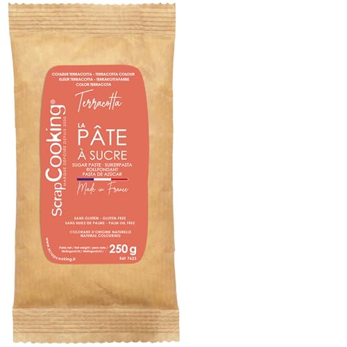 ScrapCooking - Fondant Rot Terrakotta 250 g - Farbstoff aus... - Épicerie en promo à 2.28€