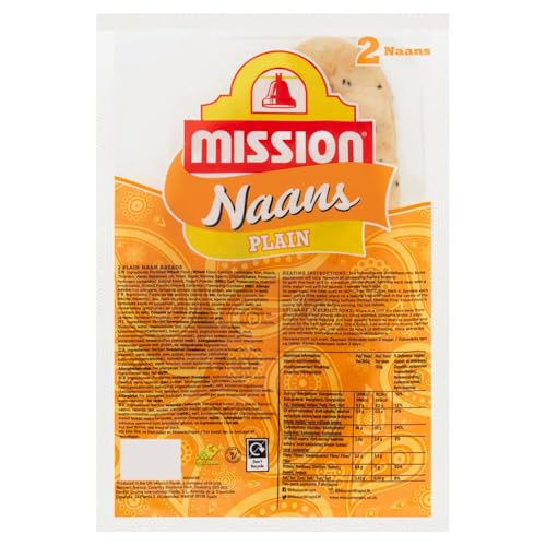 Mission 2 Naans Plain 2pk × 6 - Épicerie en promo à 2.17€