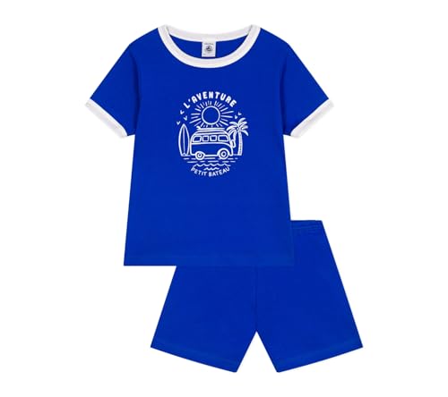 Petit Bateau Jungen Pyjacourt A0d72, Blau, 2 Jahre - Bon plan à 9.30€
