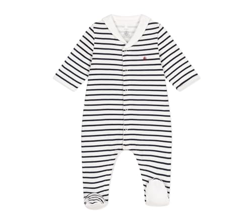 Petit Bateau A0ASR Dors Bien Blanc/Bleu Mixte Bébé 0 Mois en promo à 21€ (-50%) sur Amazon FR