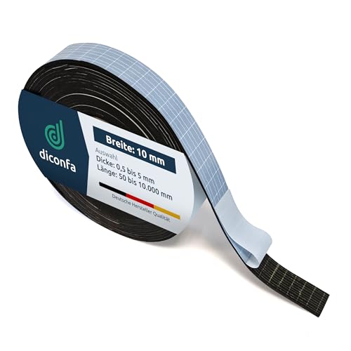 diconfa Gummistreifen SBR SELBSTKLEBEND 10mm 1cm breit... - Auto & Moto Amazon Allemagne à 1.56€