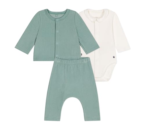 Petit Bateau A0BN9 Ensemble 3 Pièces Vert Mixte Bébé 0 mois en promo à 19,99€ (-44%) sur Amazon FR