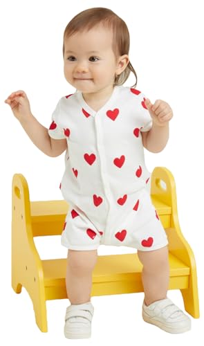 Petit Bateau A09HG Combicourt Blanc/Rouge Mixte Bébé 24 mois - Bébé & Puériculture en promo à 15.19€