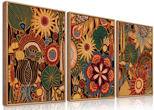 BINCUE Vintage Flower Wall Art - Garden & Outdoor Amazon Spain à 30.56€