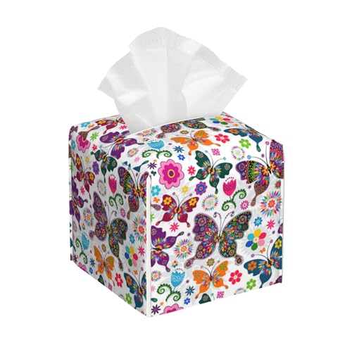 POIUBLE Taschentuchbox mit Frühlingsblumen, bunte... - Maison & Cuisine en promo à 7.51€