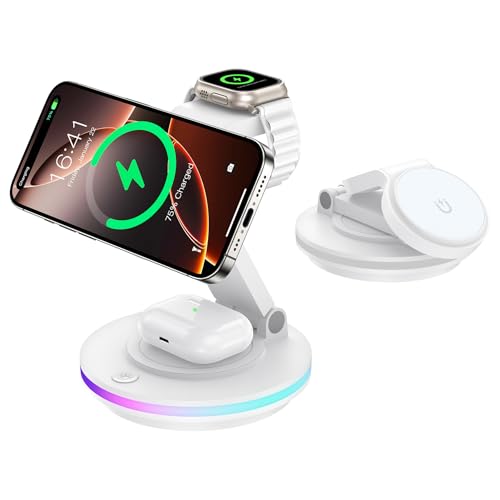 Mag Safe Chargeur 3 en 1 pour Apple Watch et iPhone... en promo sur Amazon