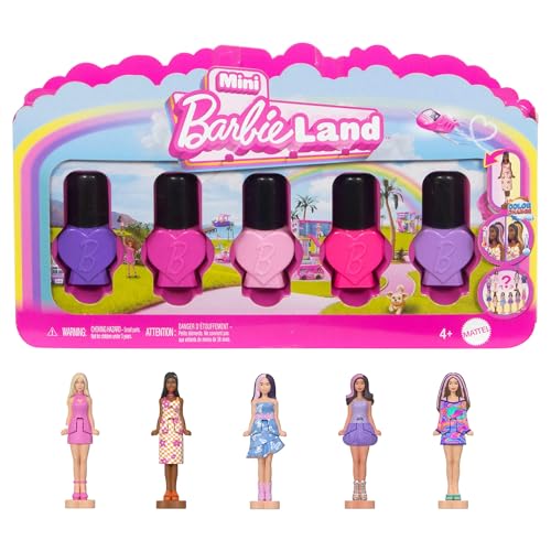Barbie Mini Barbie Land 5er-Set Fashionistas-Puppen, ca.... - Jouets & Jeux Amazon Allemagne à 7.70€