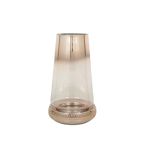 Romimex Vaso Trasparente Oro Vetro 17 x 32 x 17 cm - Amazon Italie à 24.19€