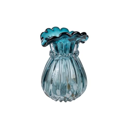 Romimex Vase Turquoise Glass 17 x 24 x 17 cm - Maison & Cuisine Amazon Royaume-Uni à 26.96€