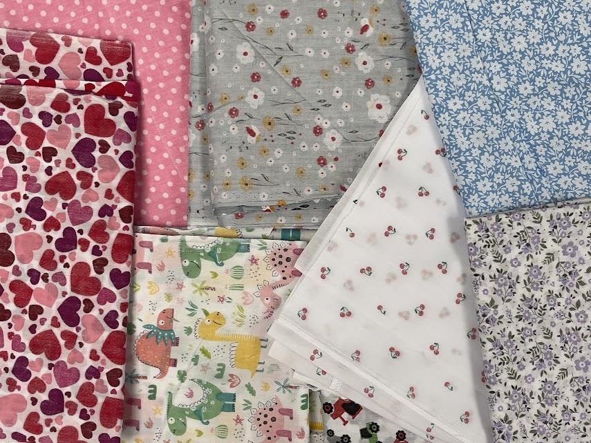 Assorted Polycotton Plain and Designs Fabric Material Waste... - Jardin & Extérieur Amazon Royaume-Uni à 9.98€