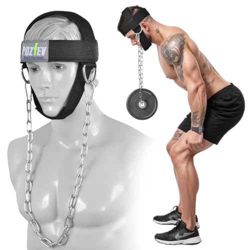 POZTEV Neck Harness with Heavy-Duty Chain - Neck Exerciser... - Sports & Fitness Amazon Royaume-Uni à 5.99€