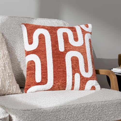 Hoem Vardan Chenille-Jacquard-Kissen, gefüllt mit Federn - Maison & Cuisine Amazon Allemagne à 10.90€