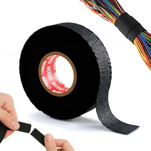 ERKO Nastro telato isolante nero, adesivo per cablaggi... - Auto & Motorcycle Amazon Italy à 5.99€