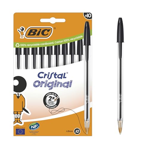 BIC Cristal Original Bolígrafos Bolita Punta Media (10 mm)... - Home & Kitchen Amazon Spain à 4.99€