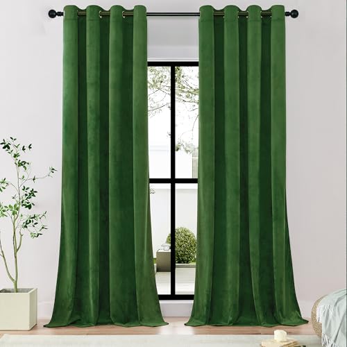 Timeper Lot de 2 rideaux occultants en velours avec dessus... - Maison & Cuisine Amazon France à 56.98€