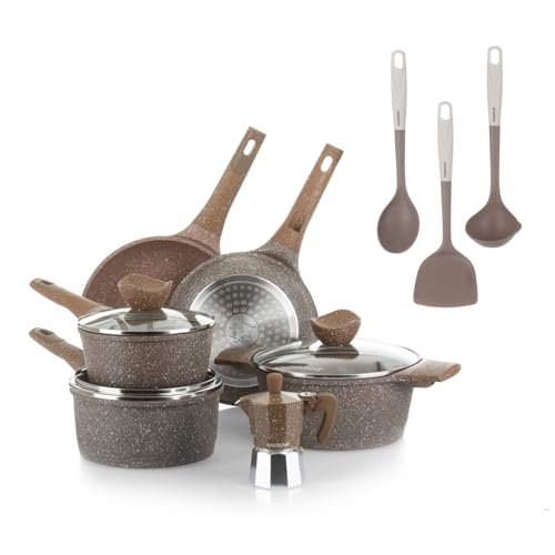 KASANOVA batteria di pentole antiaderenti 0 Grassi 12 pezzi... - Sports & Fitness Amazon Italie à 88.00€