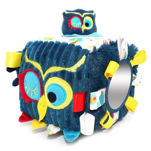 Les DEGLINGOS - Cube d'activités en Tissu Astros Le Hibou... - Jouets & Jeux en promo à 20.90€