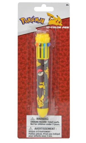 Pokemon Pikachu 10-1 Stylo rétractable Multicolore - Jouets & Jeux en promo à 16.67€
