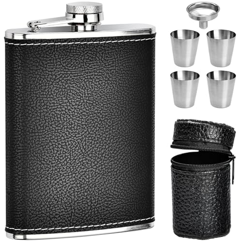 ALFFREUDE Edelstahl Flachmann 8oz/227ml Flachmann Set... - Sports & Fitness Amazon Allemagne à 4.99€