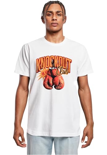 Mister Tee Knockout Club Tee, Bianco, XS - Mode & Vêtements Amazon Italie à 15.99€