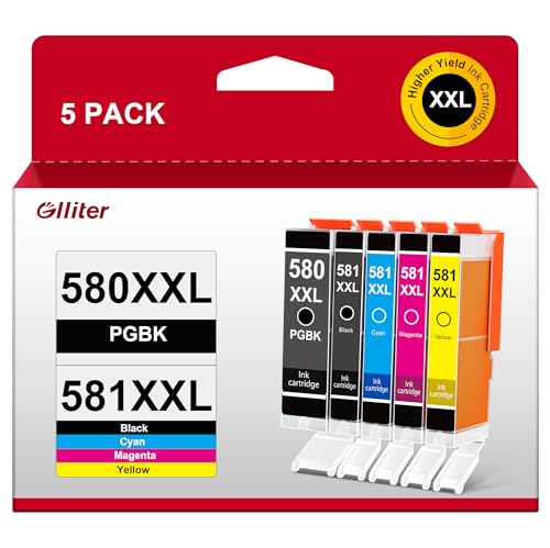 PGI-580XXL CLI-581XXL Lot de 5 cartouches d'encre... - Auto & Moto Amazon France à 21.08€