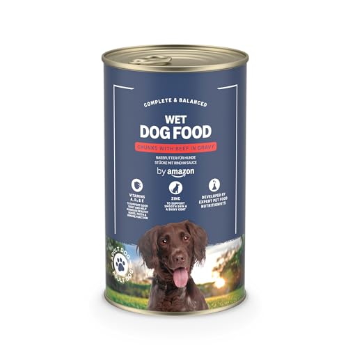 by Amazon Nourriture Humide pour Chiens, Morceaux de bœuf...