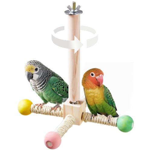 Percha para pájaros y Juguete con Soporte de Madera... - Jouets & Jeux Amazon Espagne à 7.71€
