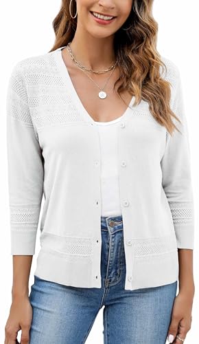 Neineiwu Chaqueta de punto para mujer, cuello en V, manga... - Nouvelle promo Amazon à 14.92€