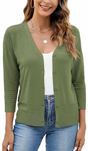 Neineiwu Chaqueta de punto para mujer, cuello en V, manga... - Maison & Cuisine en promo à 14.92€