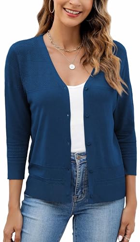Neineiwu Chaqueta de punto para mujer, cuello en V, manga... - Nouvelle promo Amazon à 14.92€