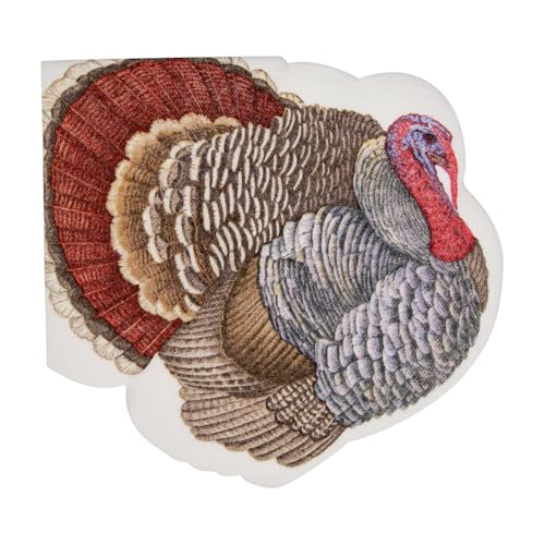Caspari Turkey Die-Cut Napkins – 15 Stück - Maison & Cuisine Amazon Allemagne à 5.29€