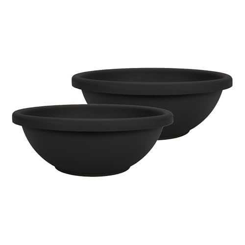 The HC Companies Maceta, Negro, 50,8 cm (Paquete de 2) - Deal du jour à 30.41€